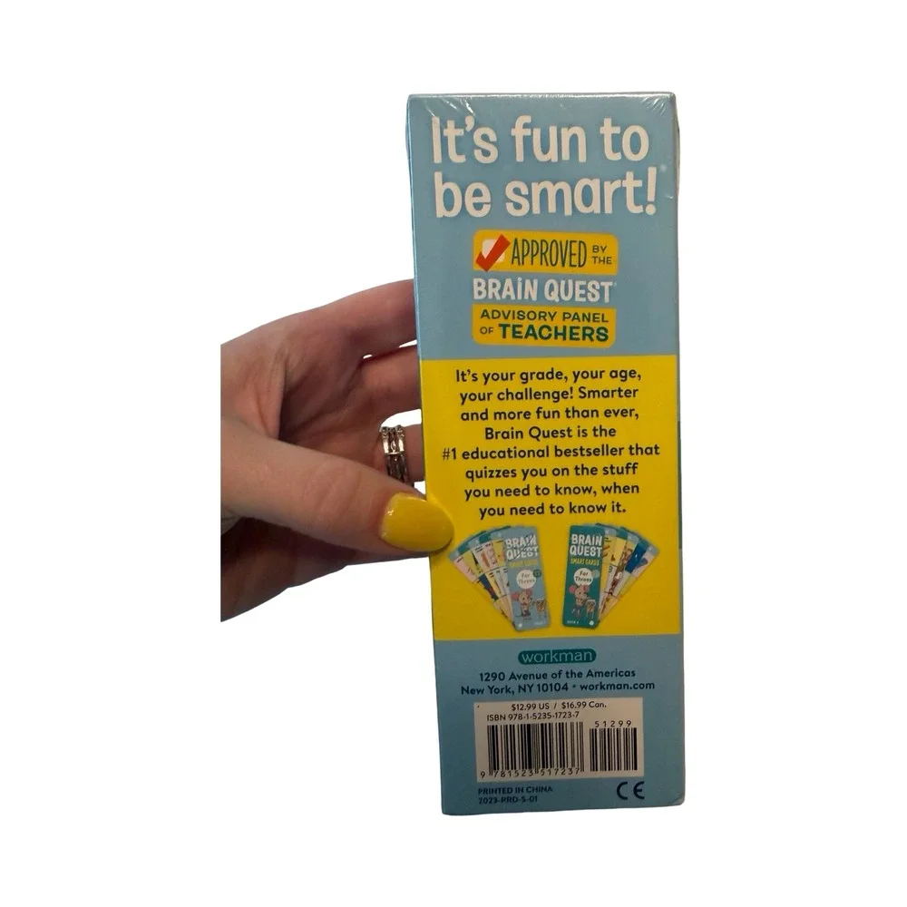 Brain Quest Smart Cards For Threes Ages 3-4 Revised 5th Edition New Sealed